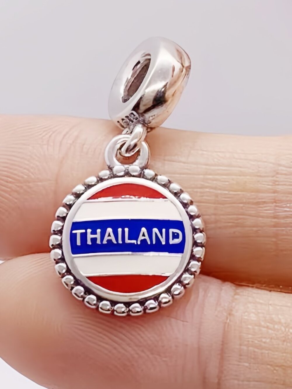 Pandora ThAILAND Flag Charm Pendant